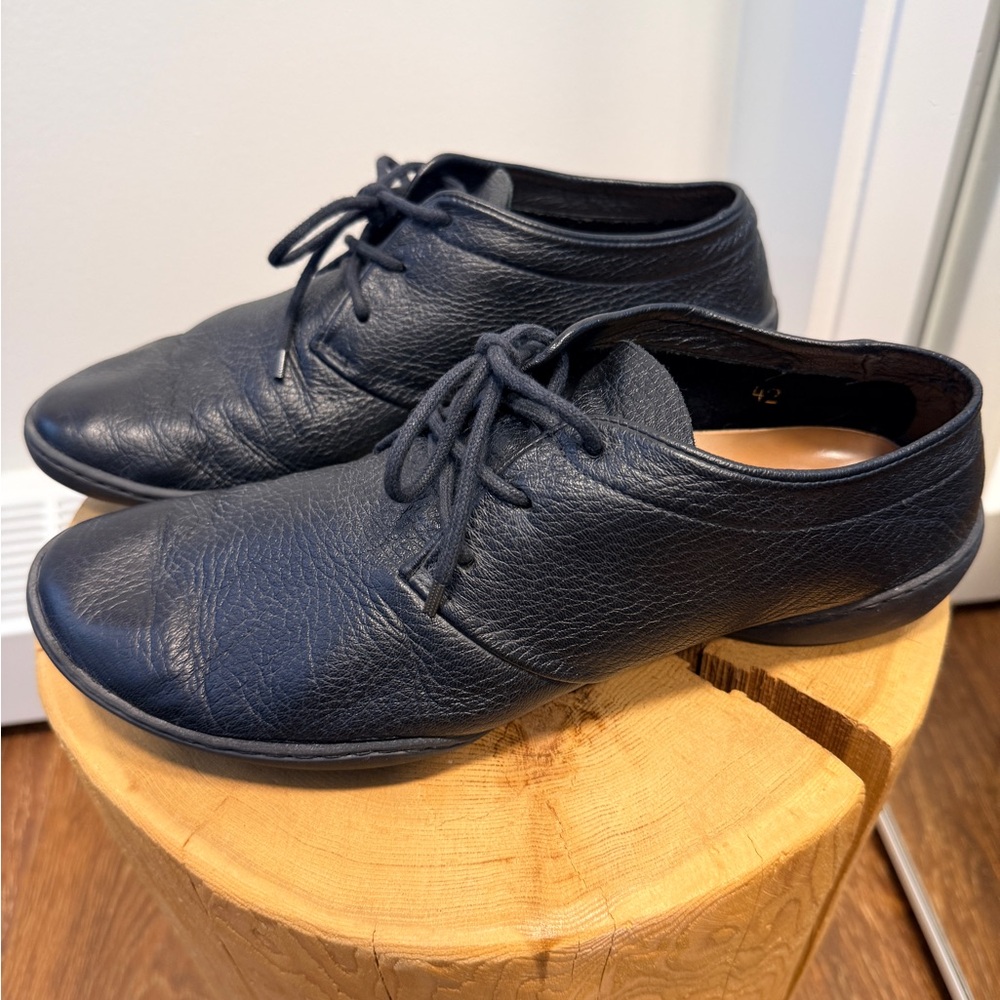 Trippen Black Leather German men's shoes (like new, wore them once)